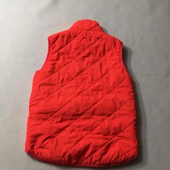 Aeropostale Women Zipper Puffy Vest SMALL HOT PINK - Picture 6 of 6